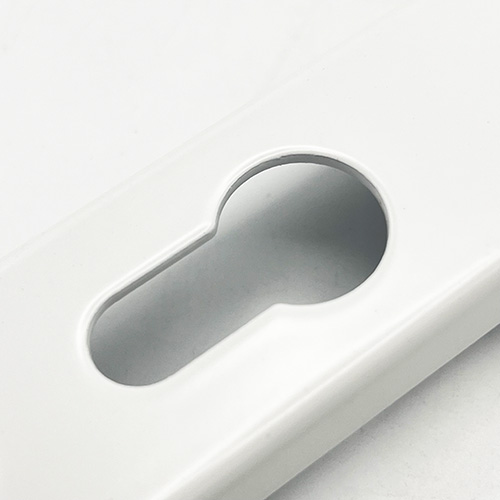 TSS Blank External Lever Lever UPVC Multipoint Door Handles - 92mm PZ Sprung 210mm Screw Centres