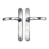 TSS Blank External Lever Lever UPVC Multipoint Door Handles - 92mm PZ Sprung 210mm Screw Centres