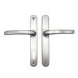 TSS Blank External Lever Lever UPVC Multipoint Door Handles - 92mm PZ Sprung 210mm Screw Centres