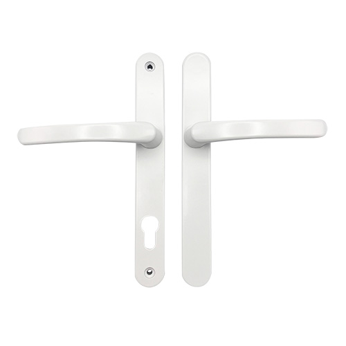 TSS Blank External Lever Lever UPVC Multipoint Door Handles - 92mm PZ Sprung 215mm Screw Centres