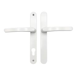 TSS Blank External Lever Lever UPVC Multipoint Door Handles - 92mm PZ Sprung 215mm Screw Centres