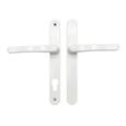 TSS Blank External Lever Lever UPVC Multipoint Door Handles - 92mm PZ Sprung 215mm Screw Centres