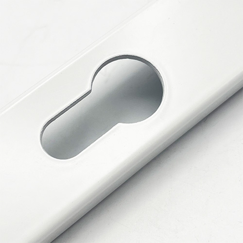 TSS Blank External Lever Lever UPVC Multipoint Door Handles - 92mm PZ Sprung 215mm Screw Centres