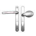 TSS Lever Moveable Pad Offset UPVC Multipoint Door Handles - 92/70mm PZ - Sprung - 203mm Screw Centres