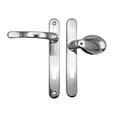 TSS Lever Moveable Pad Offset UPVC Multipoint Door Handles - 92/70mm PZ - Sprung - 203mm Screw Centres