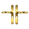 TSS Lever Lever UPVC Multipoint Door Handles - 48mm PZ - Sprung - 215mm Screw Centres