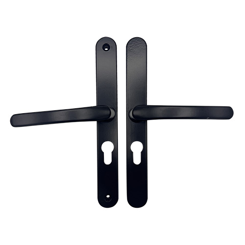 TSS Lever Lever UPVC Multipoint Door Handles - 48mm PZ - Sprung - 215mm Screw Centres