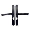 TSS Lever Lever UPVC Multipoint Door Handles - 48mm PZ - Sprung - 215mm Screw Centres