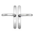 TSS Lever Lever UPVC Multipoint Door Handles - 48mm PZ - Sprung - 215mm Screw Centres