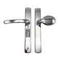 TSS Lever Moveable Pad UPVC Multipoint Door Handles - 92mm PZ - Sprung - 215mm Screw Centres - 3x Fixings