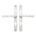 TSS Lever Lever UPVC Multipoint Door Handles - 70mm PZ - Sprung - 240mm Screw Centres