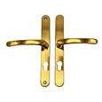 TSS Lever Lever UPVC Multipoint Door Handles - 70mm PZ - Sprung - 240mm Screw Centres