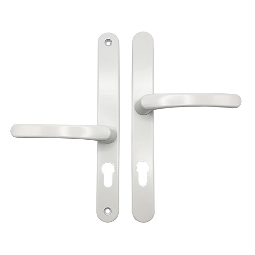 TSS LeverLever Offset UPVC Multipoint Door Handles - 48/87mm PZ - Sprung - 240mm Screw Centres