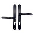 TSS LeverLever Offset UPVC Multipoint Door Handles - 48/87mm PZ - Sprung - 240mm Screw Centres