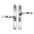 TSS LeverLever Offset UPVC Multipoint Door Handles - 48/87mm PZ - Sprung - 240mm Screw Centres