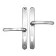 TSS LeverLever Offset UPVC Multipoint Door Handles - 48/87mm PZ - Sprung - 240mm Screw Centres