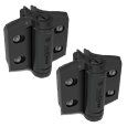 D&D Truclose Heavy Duty Hinges for Round Gate Frames & Posts TCHDRND2S3