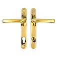 TSS TS007 2 Star Grade 304 Stainless Steel Lever Lever UPVC Multipoint Door Handles - 92mm PZ Sprung 210mm Screw Centres