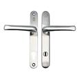 TSS TS007 2 Star Grade 304 Stainless Steel Lever Lever UPVC Multipoint Door Handles - 92mm PZ Sprung 210mm Screw Centres