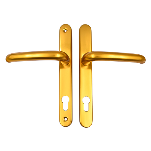 TSS DDA/EA Compliant Lever Lever UPVC Multipoint Door Handles - 92mm PZ Sprung 210mm Screw Centres